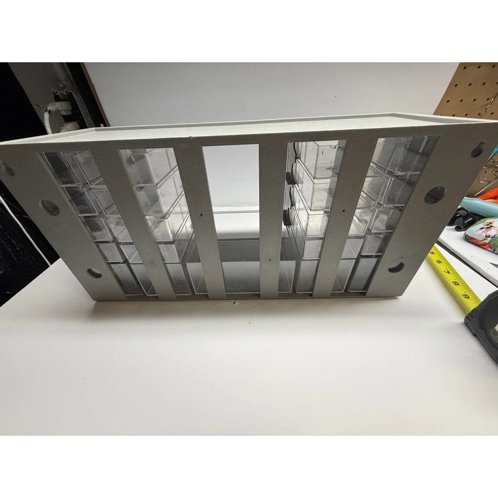 Akro-Mils 26 Drawer Plastic Small Parts Storage Cabinet Gray Model 10-136